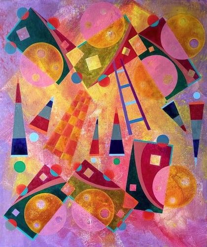 Cosmic Kisses 60 x 70 cm