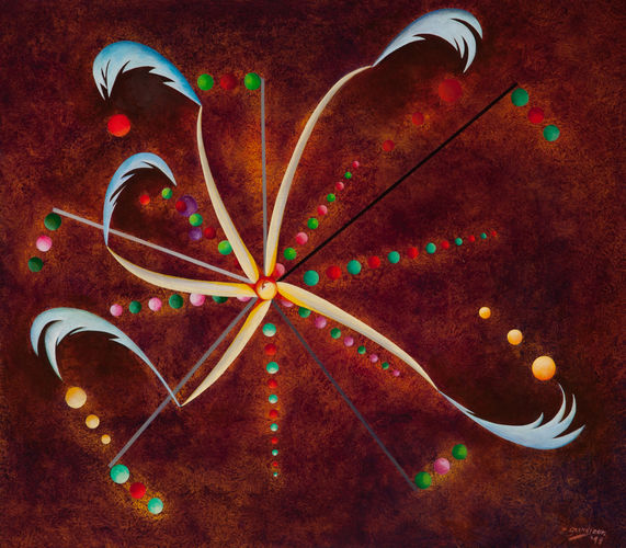Cosmic Sunflower I 60 x 70 cm