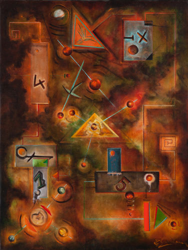 It all started somewhere else 60 x 80 cm